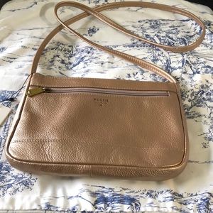 NWT Fossil pale rose mini crossbody